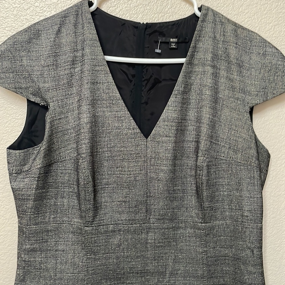 Hugo boss Sz 44 / 12 midi career dress vintage y2k - Picture 4 of 10
